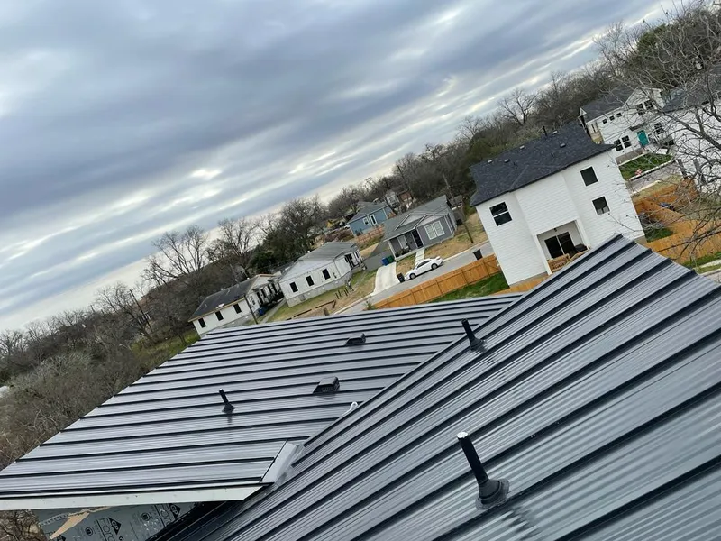 Standing seam metal roof panels with vents for Skylight Repair in Robbinsville